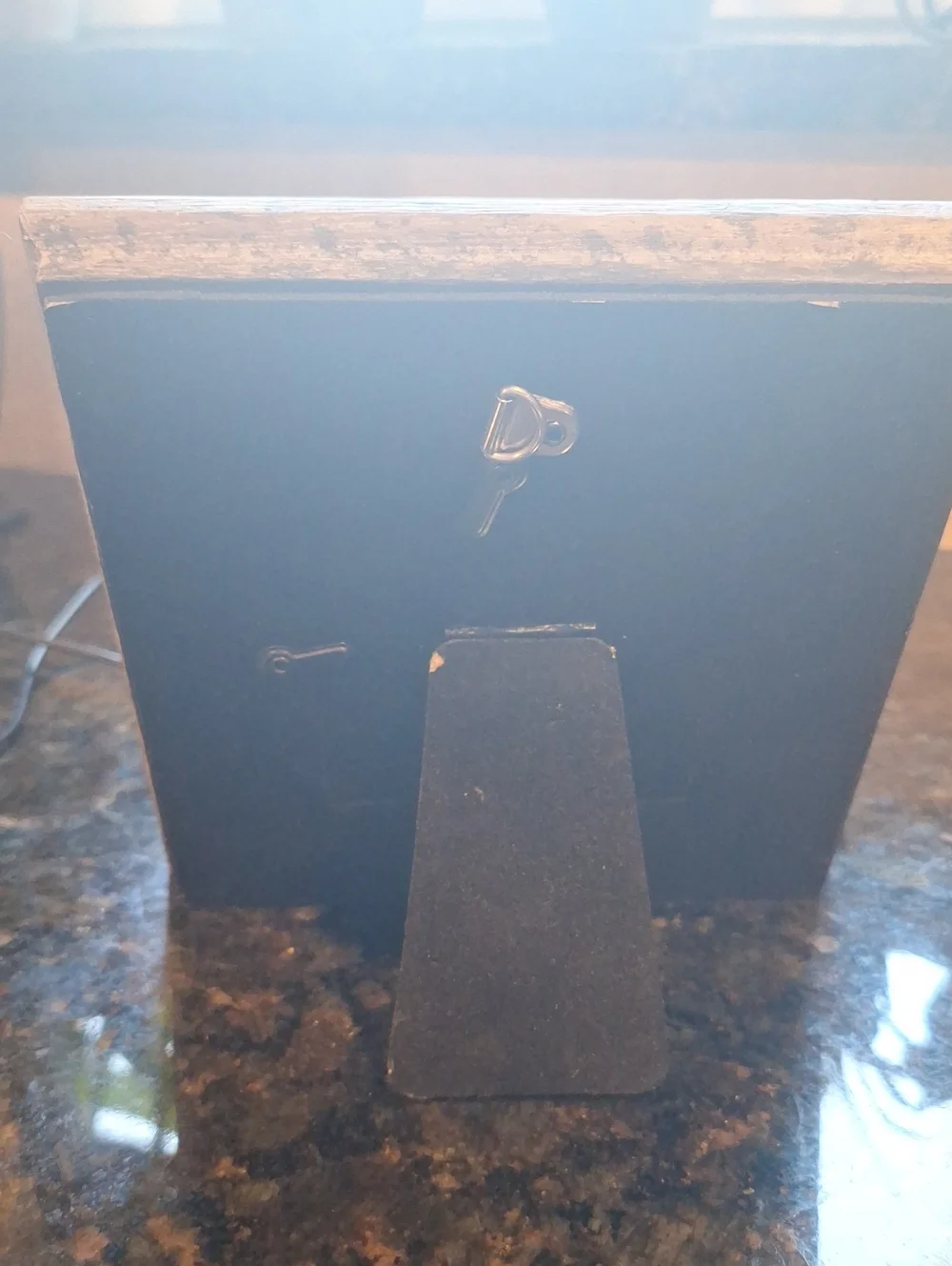 Pier 1 Distressed Textured Brown Beaded Square Picture Frame